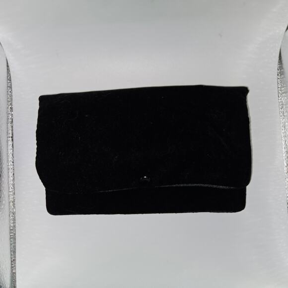 Soft Black 2 Compartment Jewelry Travel Bag - Picture 1 of 3